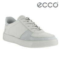 ECCO STREET TRAY M 街頭趣闖拼接皮革休閒鞋 男鞋 白色