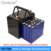 Turmera 12V Battery Storage Box Can Build 70Ah to 100Ah for 3.2V Lifepo4 Battery Use for Solar Syste