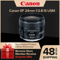 Canon EF 24mm F/2.8 IS USM Large Aperture Fixed Focus Auto Focus Full Frame DSLR Camera Lens For 250D 90D 5D II 6D SL3 T8i