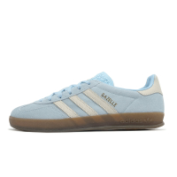 adidas 休閒鞋 Gazelle Indoor W 女鞋 寶寶藍 白 焦糖底 麂皮 德訓鞋 愛迪達 JI2717