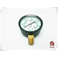 60mm 1/4" x 20kg 立式壓力計 壓力表 壓力錶 耐壓錶 耐壓表 耐壓計 量壓計 測壓計 [天掌五金]