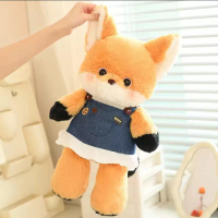50Cm Mainan Plush Kartun Rubah dan Serigala yang Comel, Boneka Lembut Berisi Isian magic doll toy bo