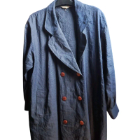 coat hitam semi blazer kancing 2baris