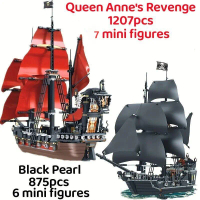 Kapal Lanun Caribbean, Kapal Perang Pembalasan Ratu, Kapal Perang Mutiara Hitam, Blok Bangunan Bata,