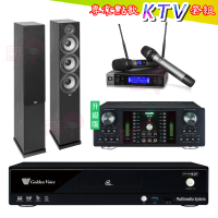 【金嗓】CPX-900 K2F+DB-7AN+JBL VM200+Elac Debut 2.0 DF62(4TB點歌機+擴大機+無線麥克風+落地式喇叭)