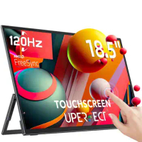 UPERFECT Portable Monitor Touchscreen 18.5 Inch 120hz w/VESA &amp; 180° Adjustable Stand For Laptop PC Mac Switch PS5 iPhone HUAWEI