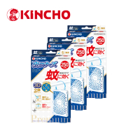 KINCHO 日本金鳥 室內外防蚊掛片250日(全新升級防蚊網片三件組)