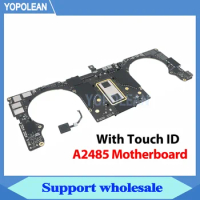 Tested M1 Pro M1 Max Logic Board for MacBook Pro 16" A2485 Motherboard With Touch ID 16GB 32GB 512GB 1TB 2TB 820-02100-A