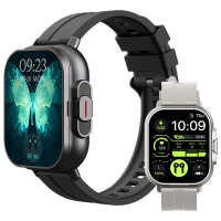 Jam Tangan Pintar, D8 Baharu, Panggilan Bluetooth, Fungsi 2-dalam-1, Fon Telinga Bluetooth, Skrin Pe