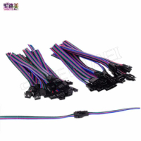 2pin 3pin 4pin 5pin led wire connector Male/female JST SM Plug Electronic Connector 15CM Wire cable for led light Driver CCTV