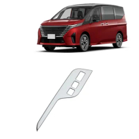 For NISSAN SERENA C28 2023 2024 RHD Central Control Gear Shift Cover Air Conditioning Control Trim Accessories,Silver