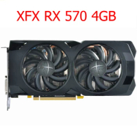 XFX RX 570 4GB Graphics Cards GPU AMD Radeon RX570 4GB 256bit 2048 sp Video Card PC Computer Game Map PCI-E X16 Used Not Mining