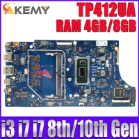 TP412FA Mainboard For ASUS TP412FAC SF4100FA TP412F Laptop Motherboard With i3 i5 i7 8th/10th Gen CPU RAM-4GB/8GB