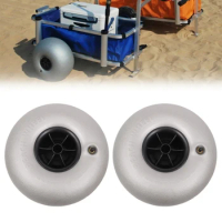 2Pcs Beach Bike Wheels ATV Motorcycle Balloon Tire Pneumatic Tires for Cart Boat Kayak Motor Accessories Beach Inflatable Wheels