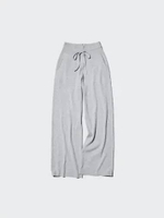 UNIQLO Celana panjang wanita Rib Rajut Ribbed Washable Knit Ribbed Pants GREY GRAY XL