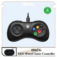 8BitDo-M30 Wired Gamepad,USB Game Controller Plug-and-play for Xbox Series X, Xbox Series S, Xbox One, PC, Windows 10 and above