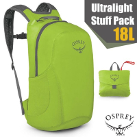 【OSPREY】Ultralight Stuff Pack 18L 超輕量多功能攻頂包/壓縮隨身包.單車背包_萊姆綠 Q