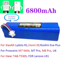 Original Battery for XiaoMi Lydsto R1, Proscenic M7 MAX, M7 Pro,M8 Pro,U6, Haier TAB-T530S, for LR1 Vacuum Cleaner 6800mAh