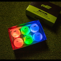 PlayEagle夜光球一盒6個（3個色）電池壽命40小時高爾夫發光球 全館免運
