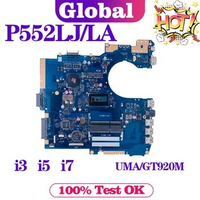P552LA Mainboard For ASUS P552LJ PE552LJ PRO552LJ PX552LJ PE552LA PX552LA PRO552LA P2520LJ P2520LA Laptop Motherboard i3 i5 i7