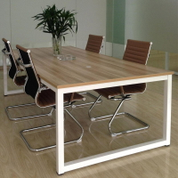 【會議桌】簡約現代會議桌長桌培訓洽談桌椅組合會議室長方形簡易加固大桌子