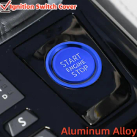 Aluminum Alloy Car Engine Ignition Start Stop Push Button Cover For Peugeot 5008 3008 408 508l 2008 308 4008 Accessories