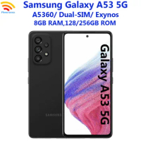 Samsung Galaxy A53 5G A5360 Dual Sim 6.5" 8GB RAM 128/256GB ROM Octa Core Fingerprint NFC LTE Exynos1280 Unlocked Original