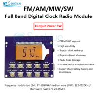 FM 87-108MHz Wireless FM Radio Receiver Module Fm Digital Radio Transmitter Board With Lcd Display DIY 3.7V Battery Power