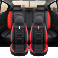 Full Set Car Seat Covers For Hyundai Sonata Mercedes W205 W203 Skoda Octavia A5 VW Gol G3 G5 Honda CRV Jazz Leather Accessories