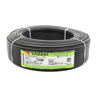 สายไฟ YAZAKI รุ่น 60227 IEC01 THW1x4 B ขนาด 100 เมตร. สีดำ