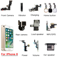 Inner Parts For iPhone 6 Front Rear Camera Home Button Power Volume Flex Cable Ear Piece Loud Speaker WiFi GPs Vibrator