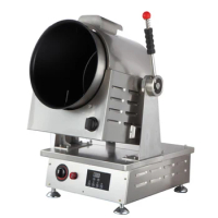 Commercial Fried Rice Machine 2.5kg Gas type Roller Cooker Temperature Control Full-automatic Cooking Equipment