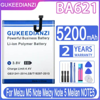 GUKEEDIANZI BA621 5200mAh Batterie For Meizu Note 5 Battery meilan note5 M5 Bateria + Power Bank