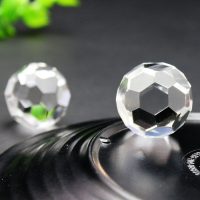 如鴻天然白水晶球擺件32面足球創意造型把玩件鉆石級飾品禮物男女