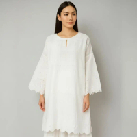 YAN@YAN Blouse Muslimah Kain Cotton Sulam Eksklusif.8331