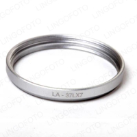 Silver LA-37LX7 37mm Lens Filter Adapter Ring For Panasonic DMC-LX7 Replaces DMW-FA1
