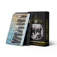 55pcs/Set Kpop ATEEZ Photocard Album Paradigm Lomo Card Hongjoong Yunho Yunho Yeosang Mingi San Postcard Fans Collection Gifts