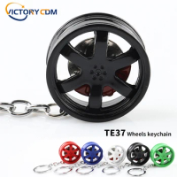 Car Rim Wheel Turbo keychain key Ring with Brake Discs Tire Wheel Keychain Motorcycle Key Chain Keyring For BMW Honda Toyota