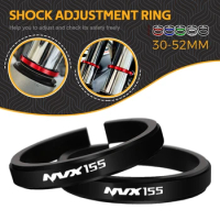 FOR YAMAHA NVX 155 NVX155 AEROX155 AEROX Motorcycle Adjustment Shock Absorber Auxiliary Rubber Ring CNC Accessories 30MM-52MM