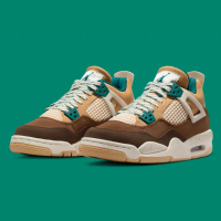【NIKE 耐吉】休閒鞋 Air Jordan 4 Retro GS Cacao Wow 褐色 女鞋 大童 FB2214-200