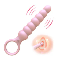 Anal Vibrator Unisex Butt Plug Silicone Anal Beads Prostate Massager Erotic