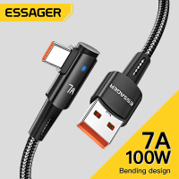 สาย USB Type C, Essager, มุม, สำหรับ OPPO และ Huawei, สายชาร์จเร็ว 100W, สำหรับ Honor และ Oneplus, ส