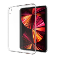 For iPad Mini 6 2021 Case TPU Transparent Silicone Tablet Stand Cover for Apple iPad Mini 6 8.3 inch Clear Funda Capa Shell