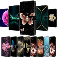 For Redmi Note 12 Pro Case Soft Silicone Flip Phone Cover For Xiaomi Redmi Note 12Pro+ 12 Pro Plus 5G Funda Flower Pattern Shell