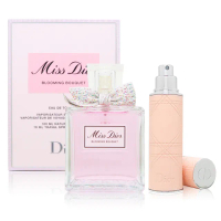 【Dior 迪奧】花漾迪奧二入禮盒-淡香水100ml+10ml隨身瓶(平行輸入)