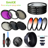UV CPL ND FLD Close Up Star IR Colour Filter &amp; Lens Hood / Cap / cleaning Pen for Sony HX400V HX300 HX350 H400 Digital Camera
