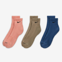 Nike 襪子 短襪 低筒襪 一組三雙入 藍棕粉【運動世界】SX6890-955