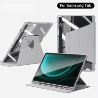 เคสอะครีลิคใส หมุนได้ ป้องกันการดัด สำหรับ Samsung Galaxy Tab S10 Plus, S10+, S9 FE Plus, S7+, S8 Pl