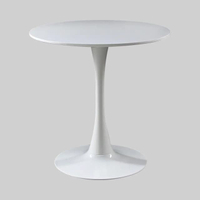 TULIPA Round Dining Table Ø60-70x74cm โต๊ะรับประทานอาหาร แบบกลม Ø60-70x74 ซม. สีขาว