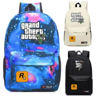 Anime Grand theft Auto GTA5 Backpack School Bag student Book bag Notebook Daily backpack Glow in the Dark Mochila